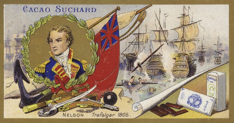 Amiral Lord Nelson ve Trafalgar Savaşı, 1805 by European School
