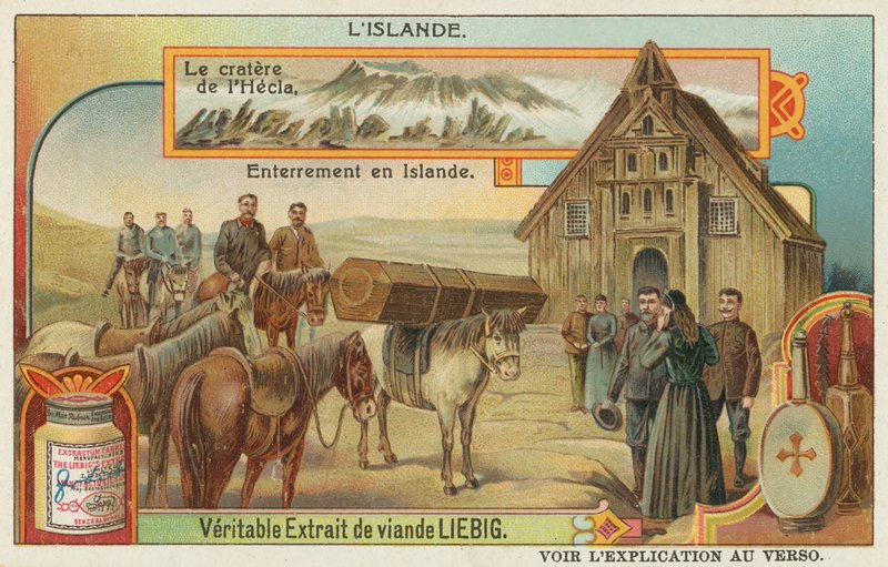 İzlanda Cenazesi ve Hekla yanardağının krateri by European School
