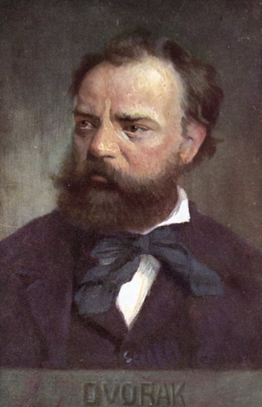 Antonin Dvorak, Çek besteci (renkli taşbaskı) by European School