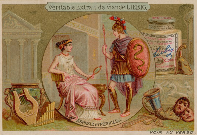 Aspasia ve Perikles by European School