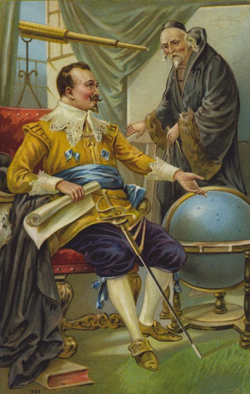 Astronom (chromolitho) by European School