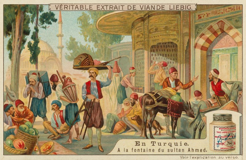 Topkapı sarayında Sultan III. by European School