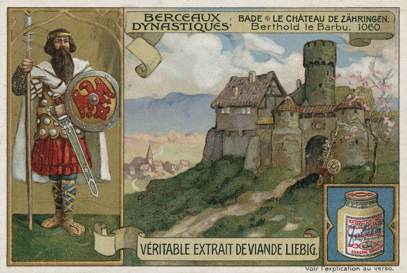 Baden; Zaehringen Kalesi ve Berthold II, Karintiya Dükü, 1060 by European School