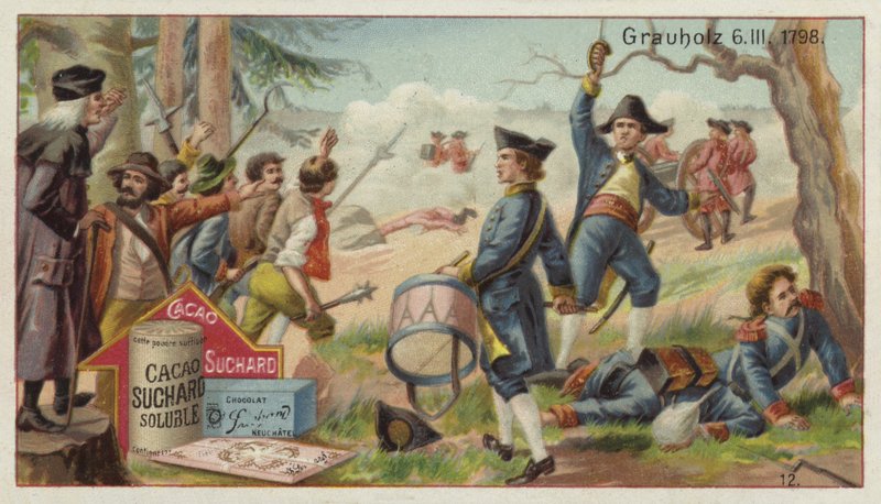 Grauholz Savaşı, İsviçre, 6 Mart 1798 by European School