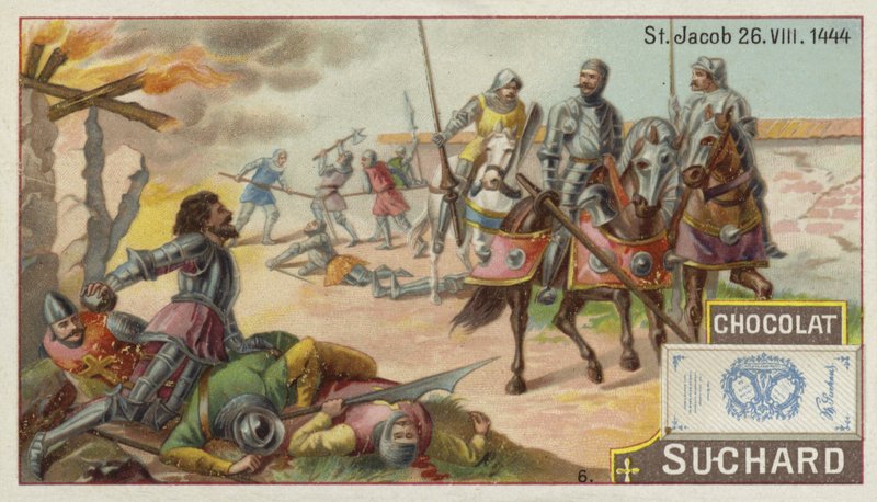 St Jakob an der Birs Muharebesi, İsviçre, 26 Ağustos 1444 by European School