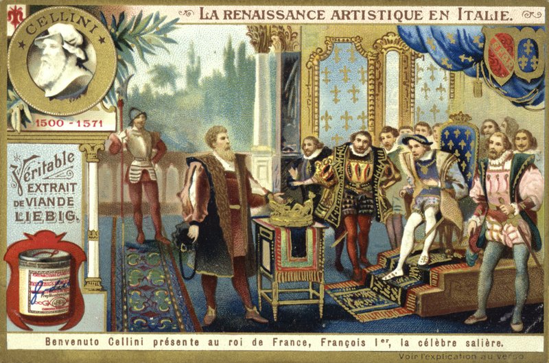 Benvenuto Cellini, tuz mahzenini Fransa Kralı I. Francis