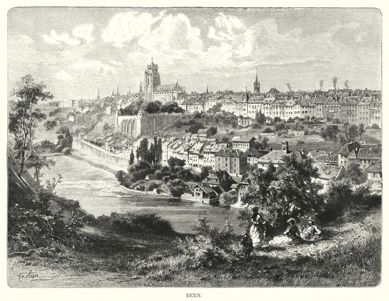 Bern (gravür) by European School