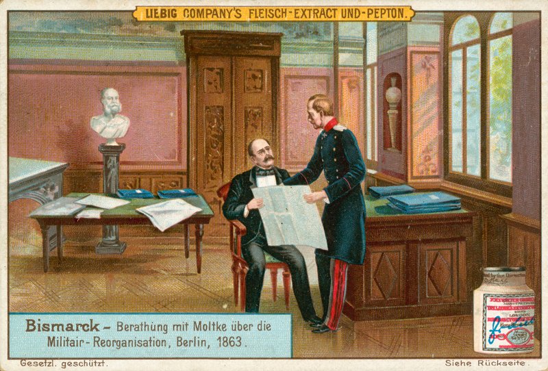 Bismarck, Liebig kartı, 20. yüzyıl başı (kromo) by European School