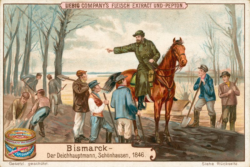 Bismarck, Liebig kartı, 20. yüzyıl başı (kromo) by European School