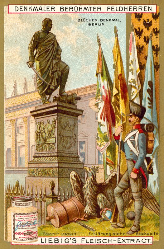 Blucher Anıtı, Berlin (Chromolitho) by European School
