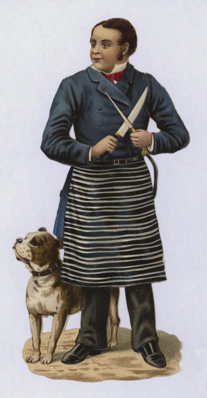 Kasap, bileme bıçağı, köpekli by European School