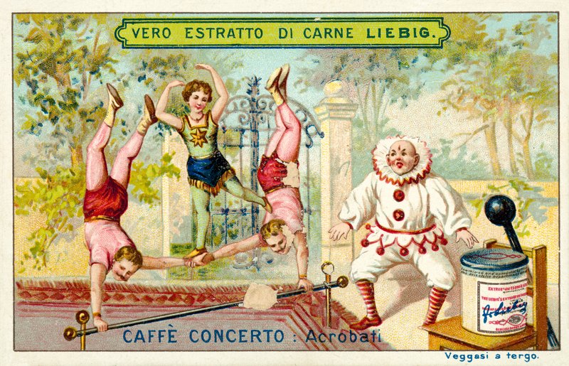 Kafe-konçerto: akrobatlar (chromolitho) by European School