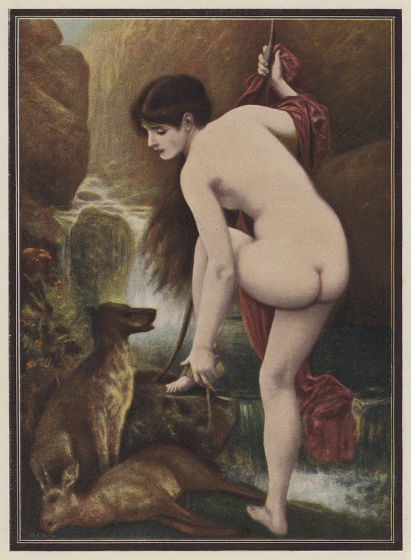Callisto, Yunan mitolojisinden peri (renkli taş) by European School