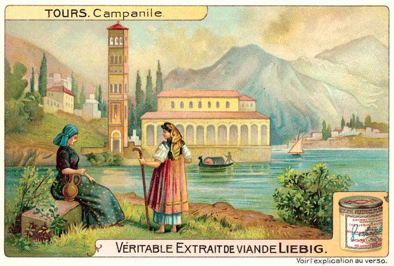 Campanile (kromolitho) by European School
