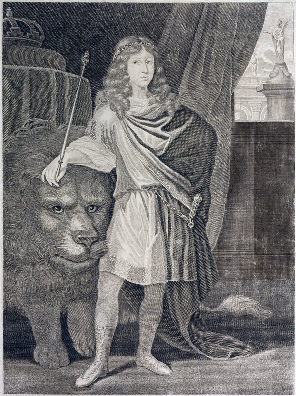 Charles XI, İsveç Kralı (gravür) by European School
