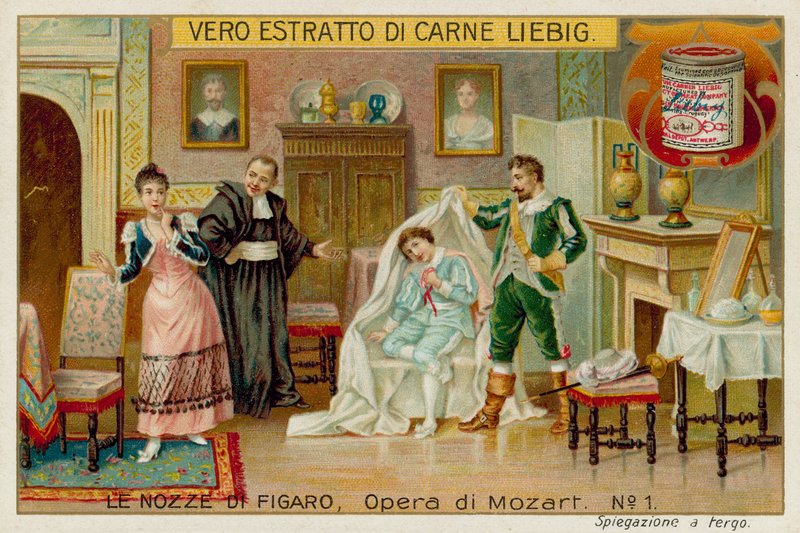 Cherubino, Kont, Susannah ve Basilio by European School