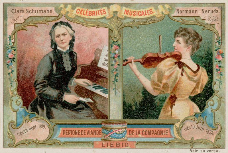 Clara Schumann ve Wilma Neruda by European School
