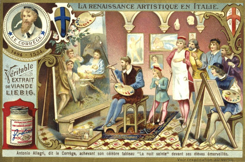 Correggio, şaşkın öğrencilerinin önünde Doğuş tablosunu tamamlıyor. by European School