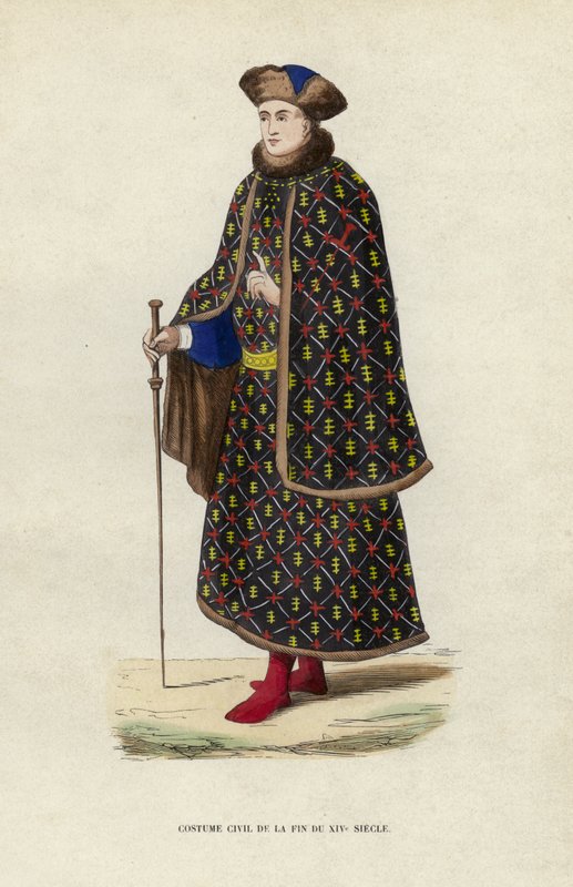 XIV. Yüzyılın Sonundan Sivil Kostüm by European School