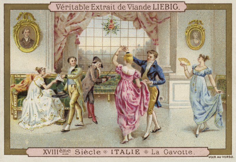 Gavotte Dansı, İtalya, 18. Yüzyıl by European School