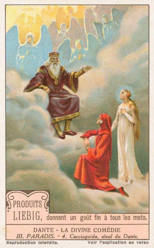 Dante, İlahi Komedya, Liebig kartı, 20. yüzyıl başı (kromo) by European School