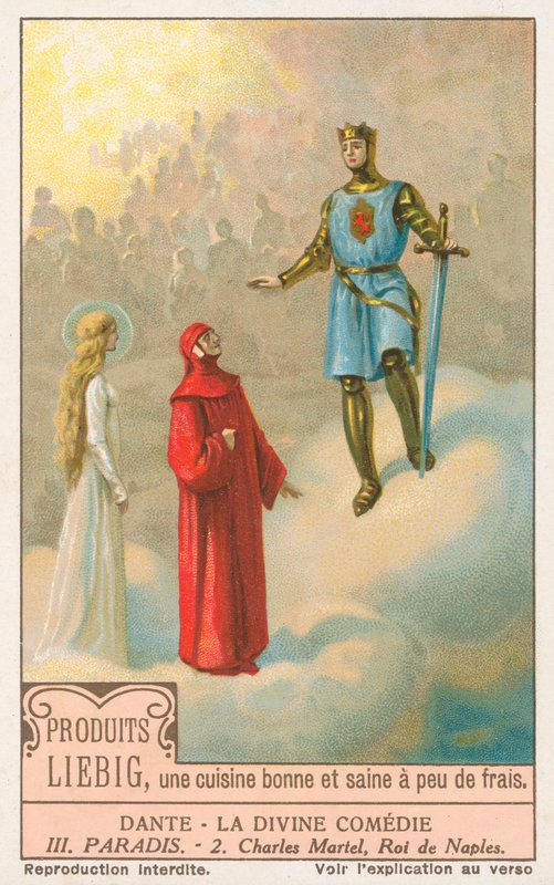Dante, İlahi Komedya, Liebig kartı, 20. yüzyıl başı (kromo) by European School