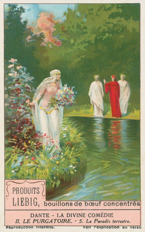 Dante, İlahi Komedya, Liebig kartı, 20. yüzyıl başı (kromo) by European School