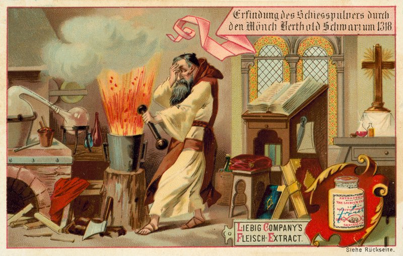 Barutun keşiş Berthold Schwarz tarafından keşfi by European School