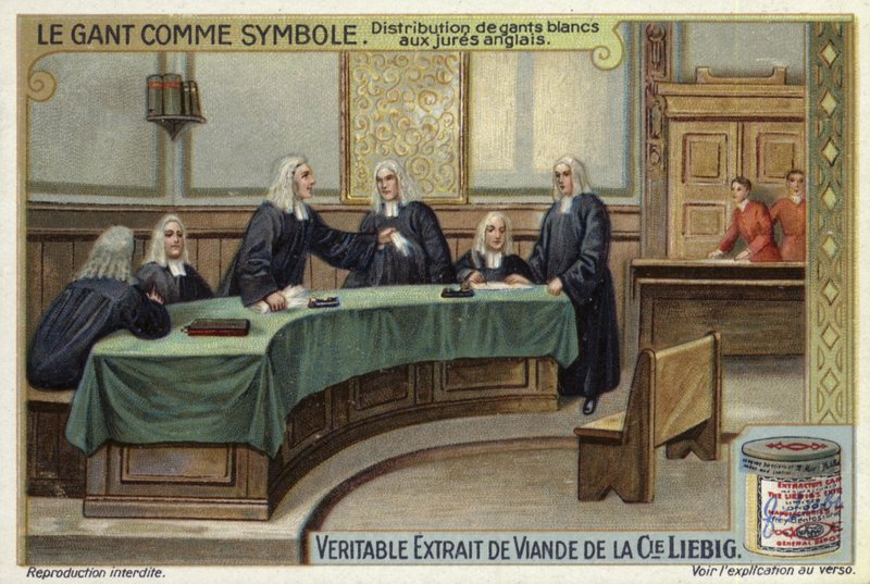 Mahkemede İngiliz jüri üyelerine beyaz eldiven dağıtımı by European School