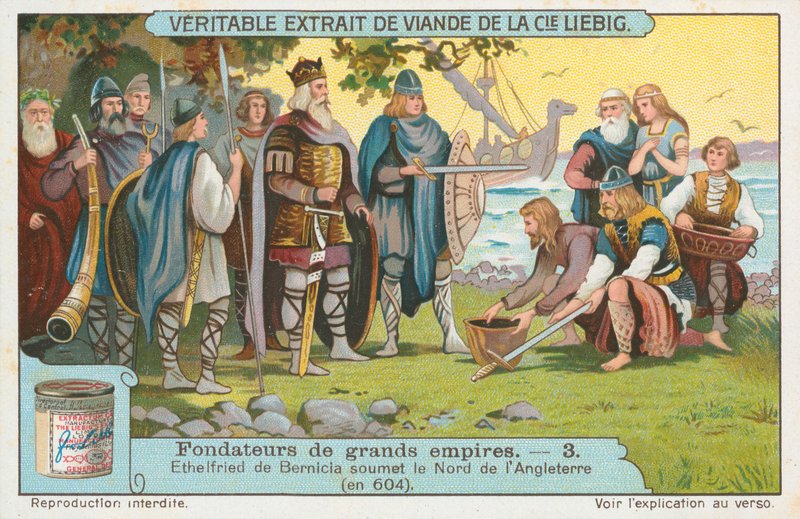 Ethelfried de Bernicia, Liebig kartı, 20. yüzyıl başı (kromo) by European School