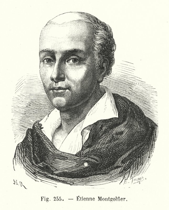 Etienne Montgolfier (gravür) by European School