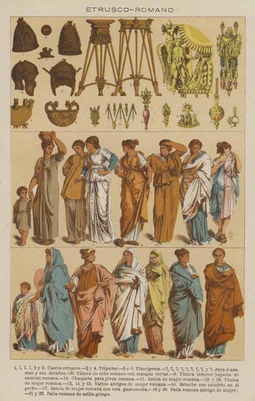 Etrusco, Romano (renkli taş) by European School