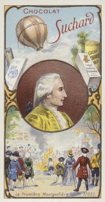 Montgolfier Brothers tarafından sıcak hava balonunun ilk gösterimi, Annonay, Fransa, 4 Haziran 1783 by European School