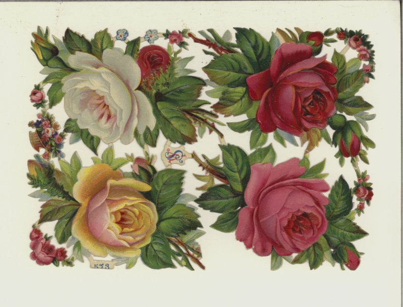 Çiçekler (kromolitho) by European School