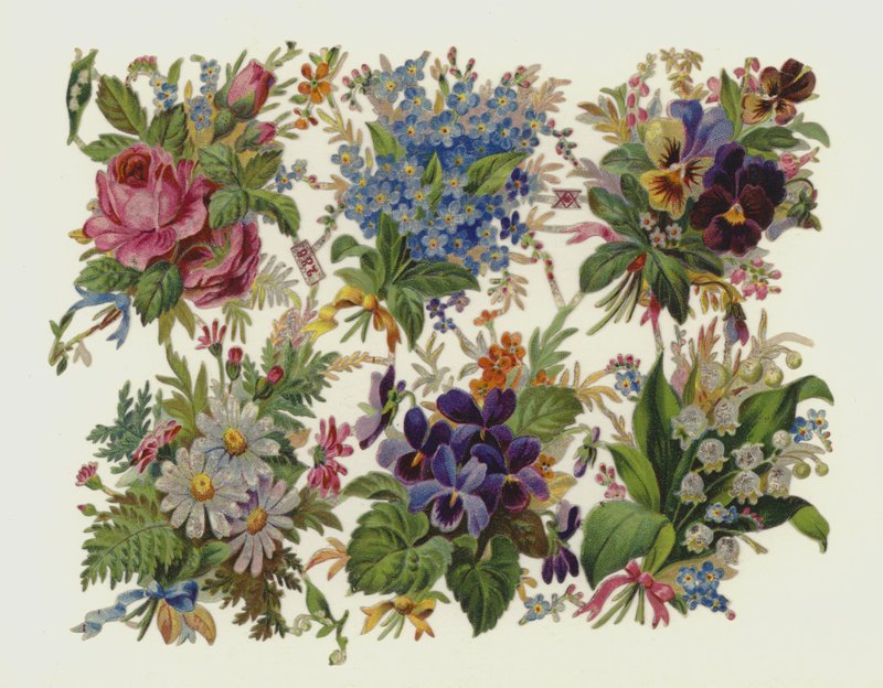 Çiçekler (kromolitho) by European School