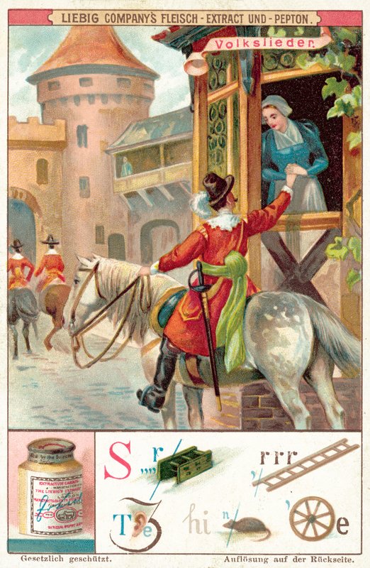Halk şarkısı (chromolitho) by European School
