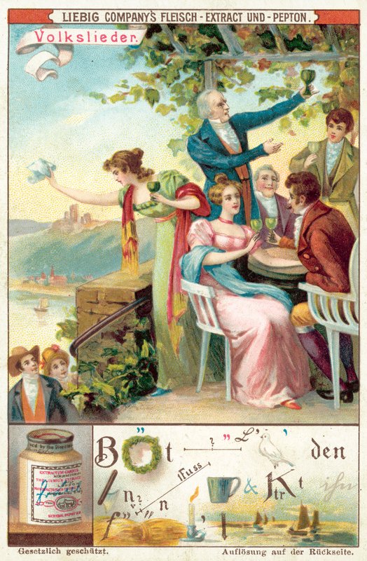 Halk şarkısı (chromolitho) by European School