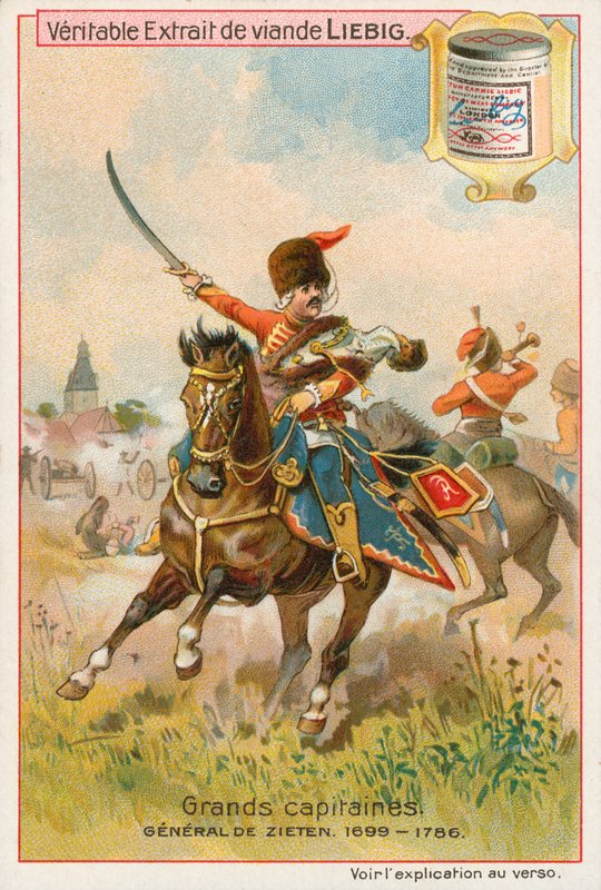 General de Zieten, Liebig kartı, 20. yüzyıl başı (kromo) by European School