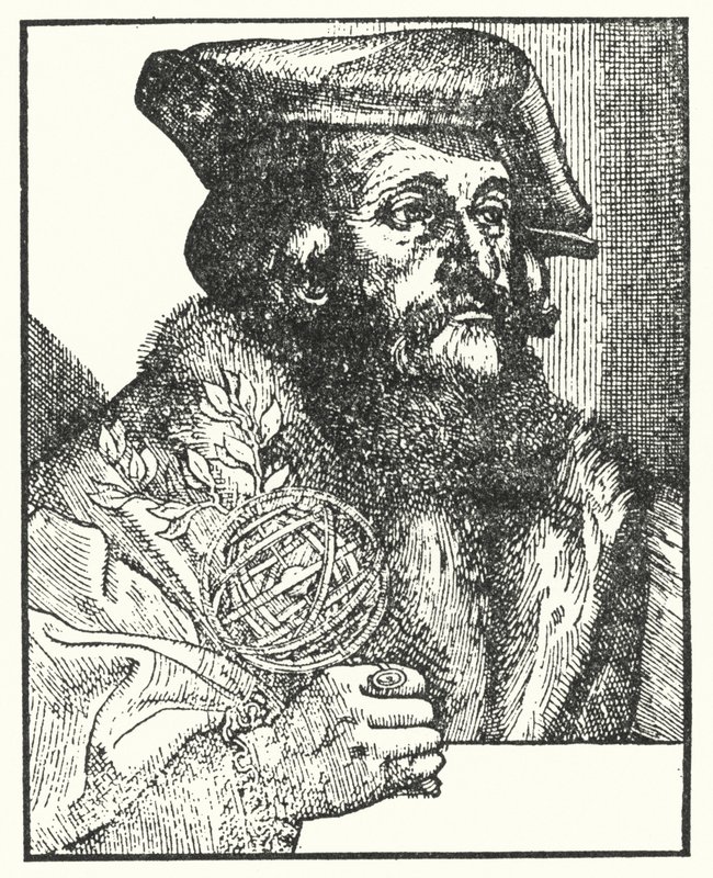 “Syphilis sive Morbus Gallicus” şiirini yazan Girolamo Fracastoro (gravür) by European School