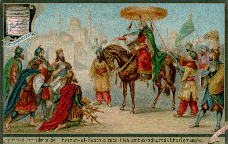 Haroun-al-Rashid, Charlemagnes Büyükelçilerini Kabul Etti by European School
