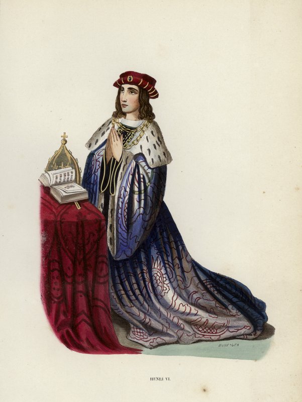 Henri VI (renkli gravür) by European School