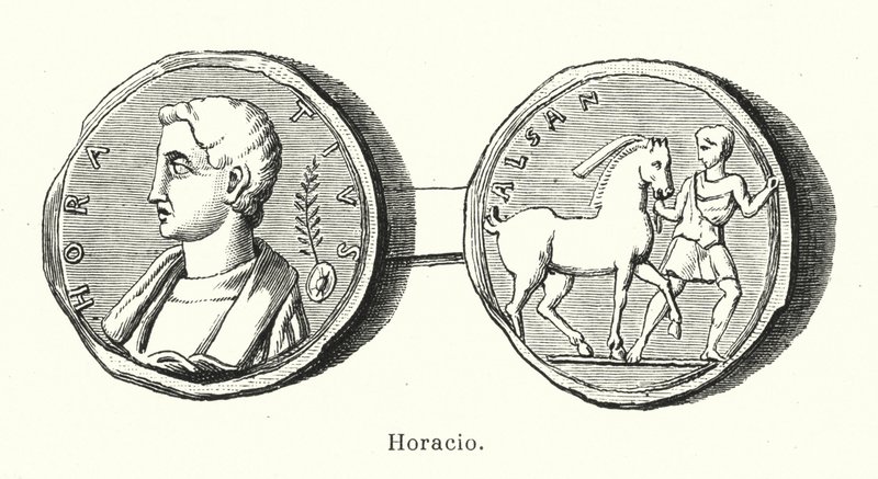 Horace, Romalı şair (lito) by European School