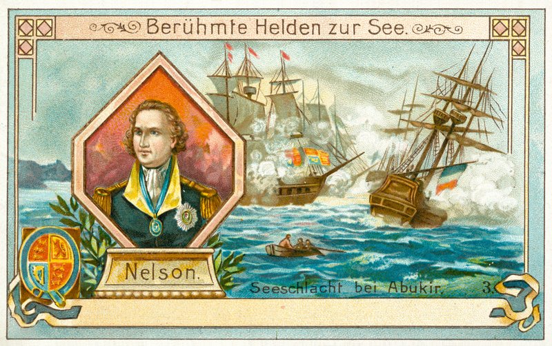 Horatio Nelson, İngiliz amiral ve Nil Savaşı by European School
