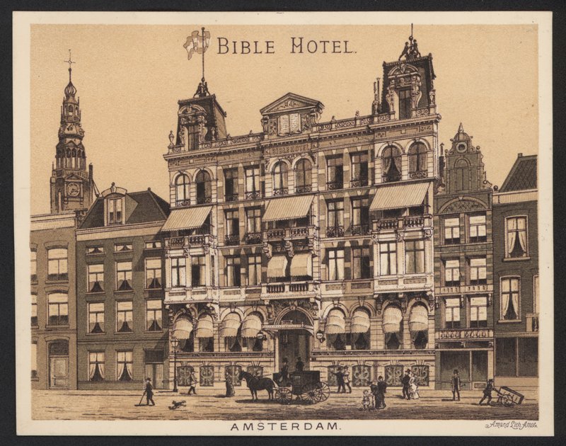 Otel Ticaret Kartı (renkli gravür) by European School