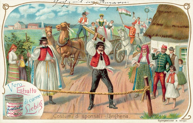 Macar düğünü (chromolitho) by European School