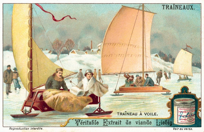 Buz yatçılık (chromolitho) by European School