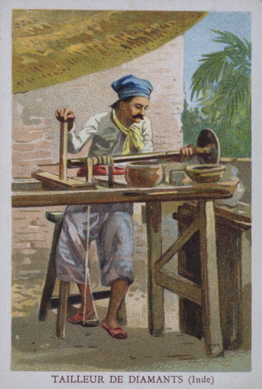 Hint elmas kesici (renkli taş) by European School