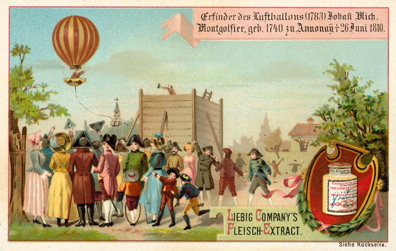 Sıcak hava balonunun Montgolfier Brothers, Fransa tarafından icadı by European School