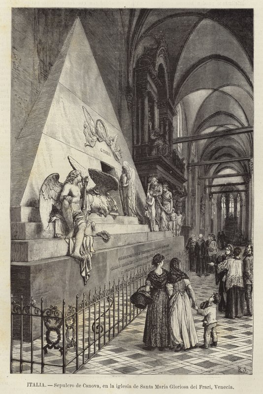 İtalya - Canova Mezarı, Santa Maria Gloriosa dei Frari, Venedik kilisesinde by European School