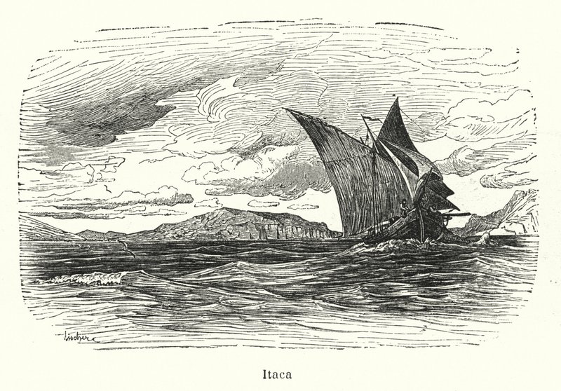 Ithaca, Antik Yunanistan (lito) by European School